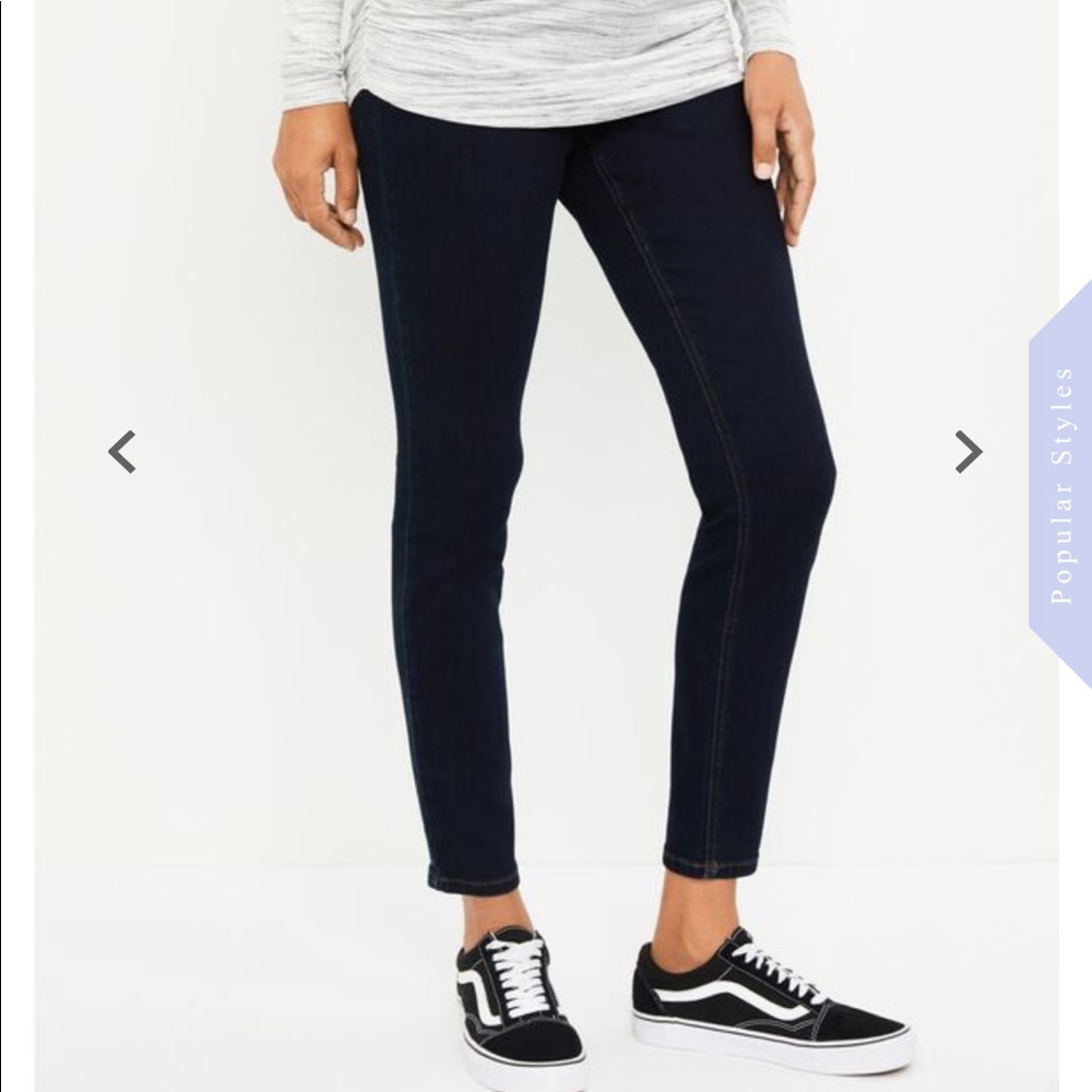 Indigo Blue maternity jeans, side panel, size S